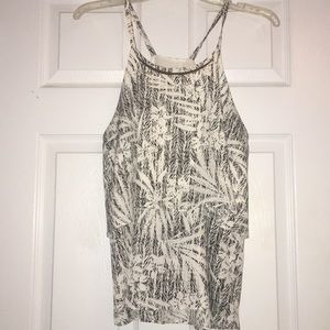 White and black blouse